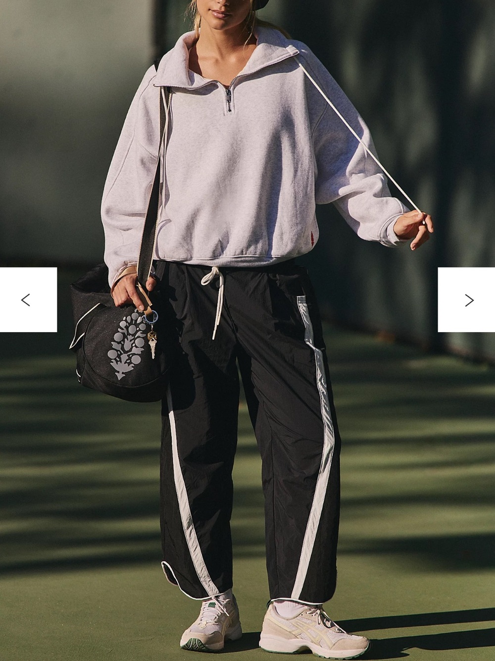 Free People Black and White Champ Is Here Pants